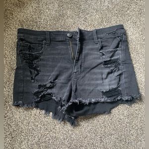 American Eagle Black Jean Shorts